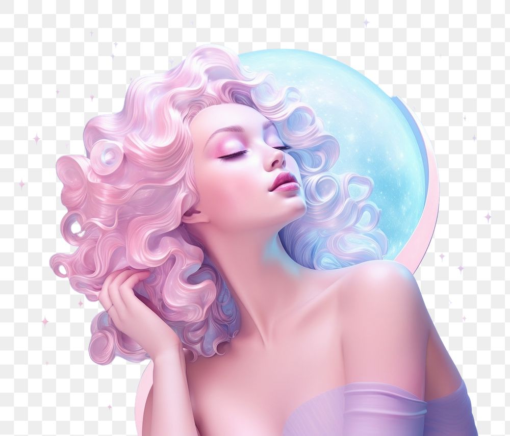 PNG moon portrait adult art. | Premium PNG - rawpixel