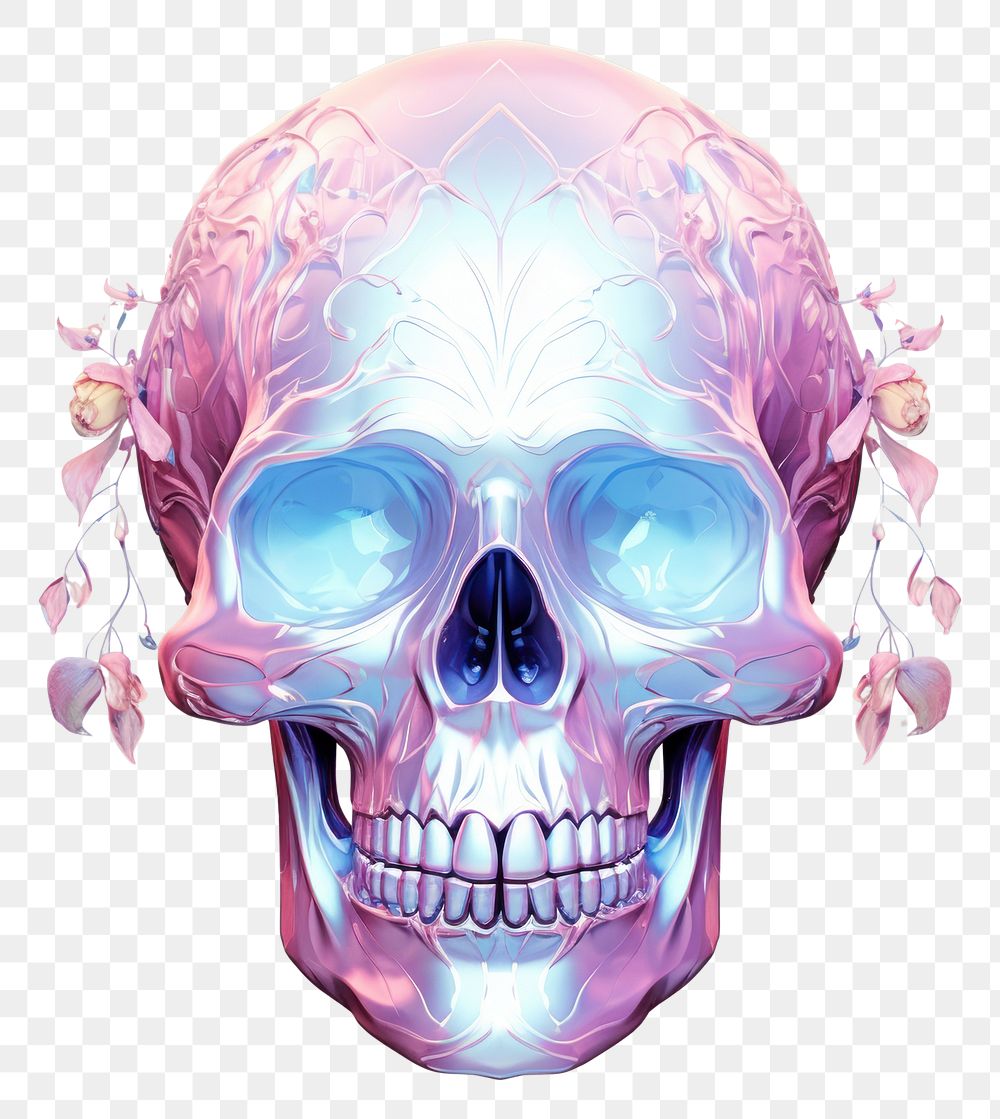 PNG A skull purple art photography.