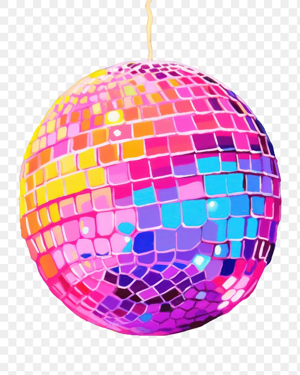 PNG  A disco ball nightclub sphere purple