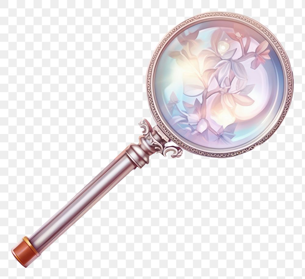 PNG Magnifying glass accessories fragility freshness.