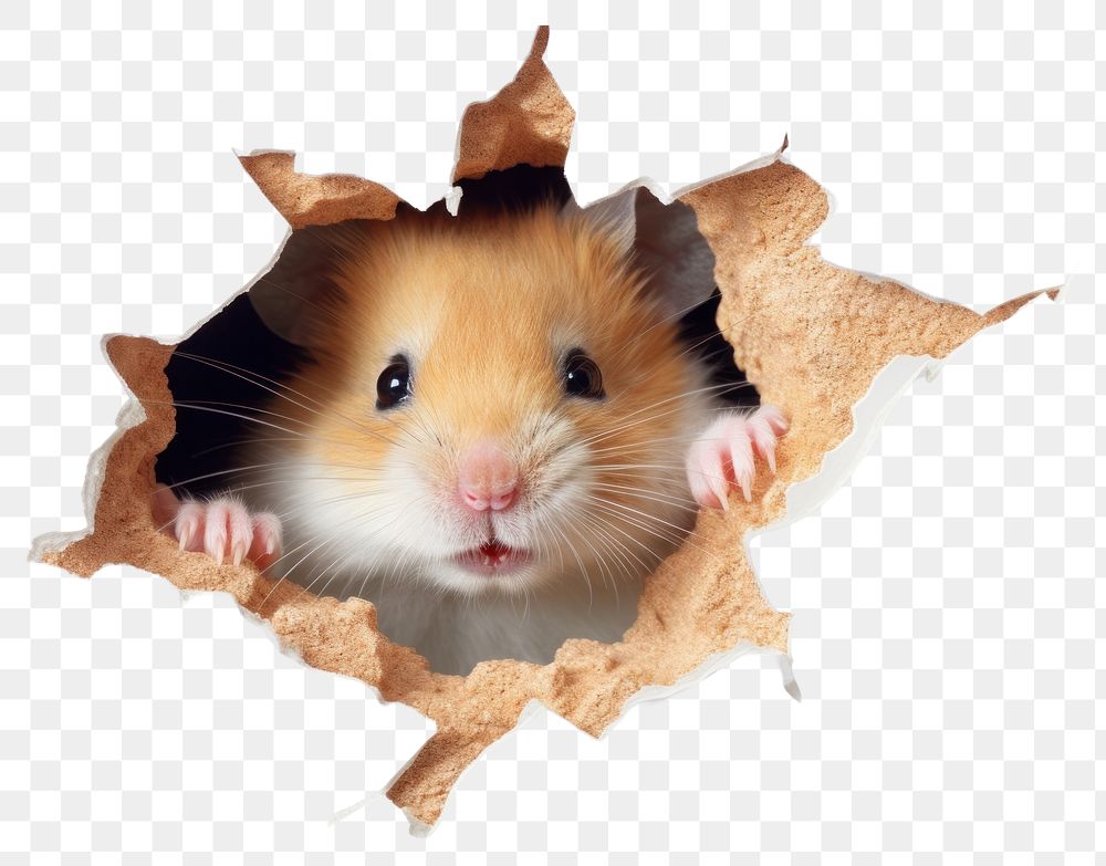PNG Hamster portrait rodent animal. AI generated Image by rawpixel.