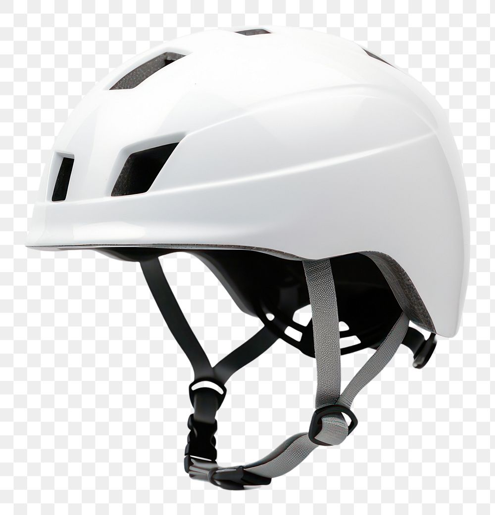PNG  A white helmet white background protection headwear.