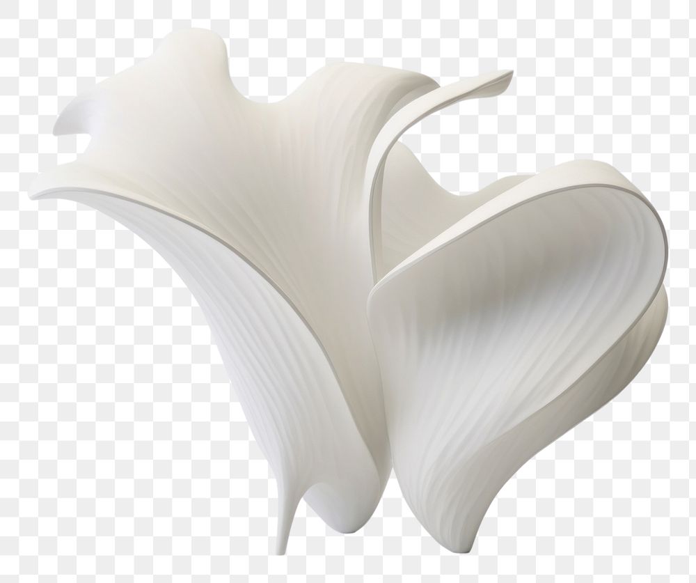 PNG A white shell decolation furniture art simplicity.