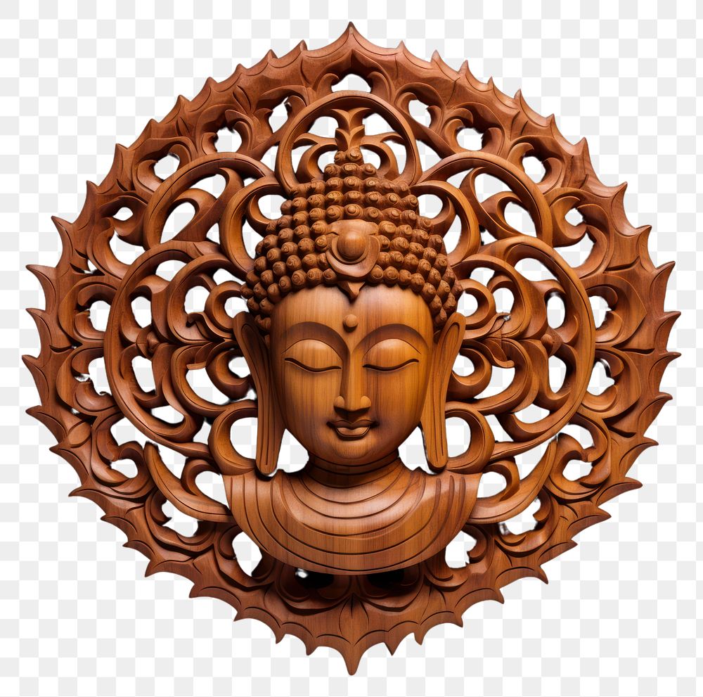 PNG A buddha art bronze representation. AI generated Image by rawpixel.