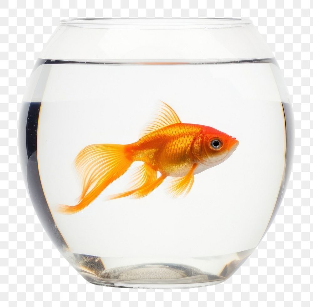PNG  A gold fish goldfish animal white background.