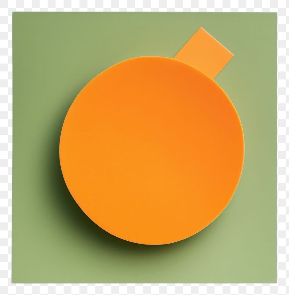 PNG  A sticky notes in the shape of a flat orange green white background simplicity. AI generated Image by rawpixel.