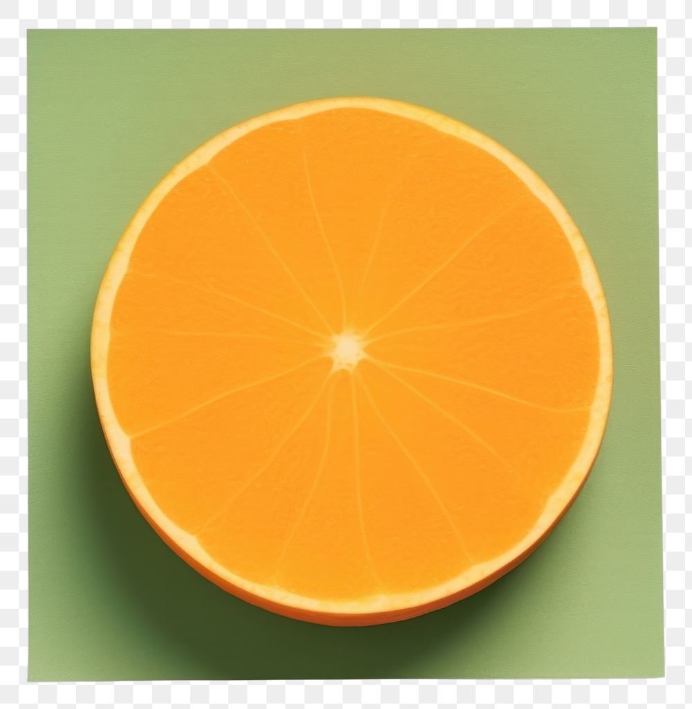 PNG  A sticky notes in the shape of an orange grapefruit green plant. AI generated Image by rawpixel.