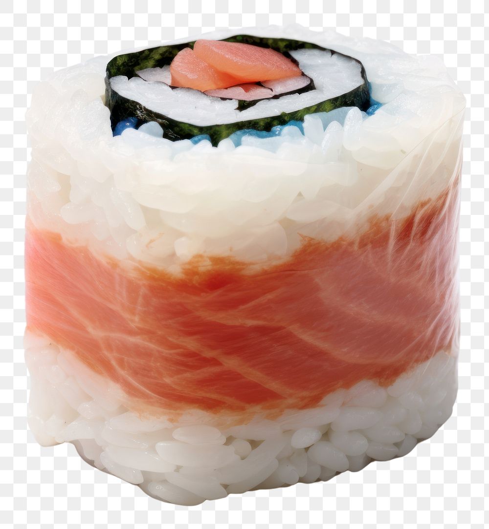PNG  A sushi made of plastic rice food meal. AI generated Image by rawpixel.