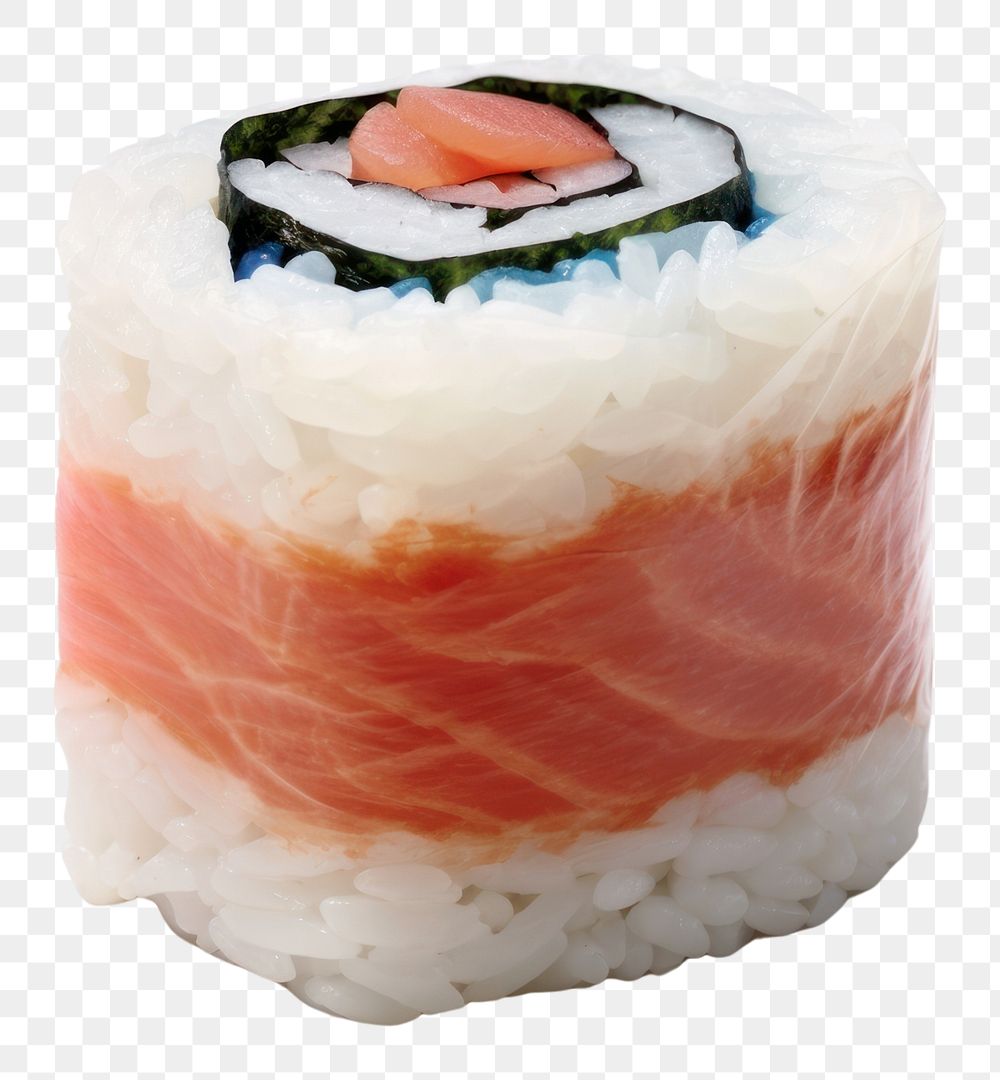 PNG  A sushi made of plastic rice food dish. AI generated Image by rawpixel.