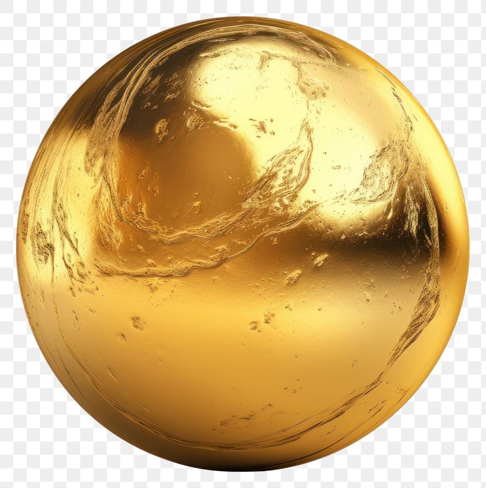 PNG Planet gold sphere white background.