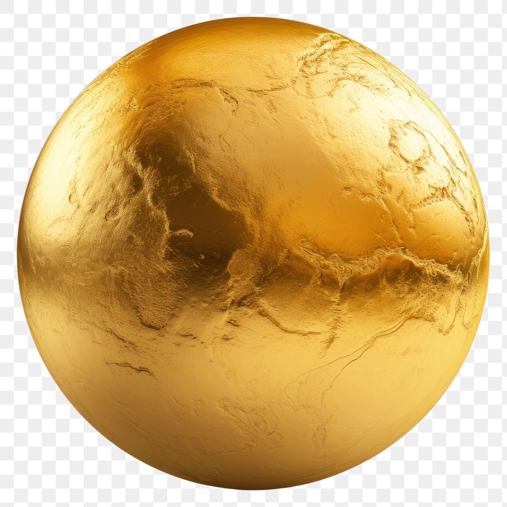 PNG Planet gold sphere white background.