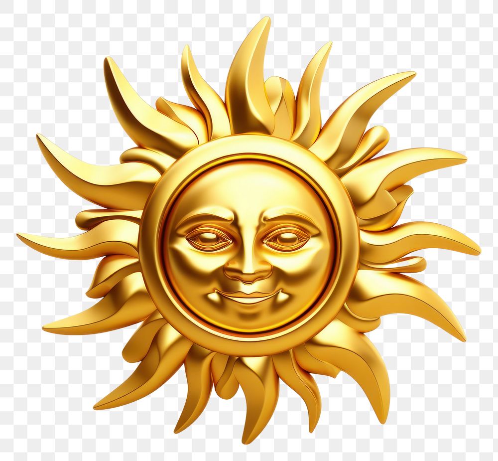 PNG Sun gold white background representation.