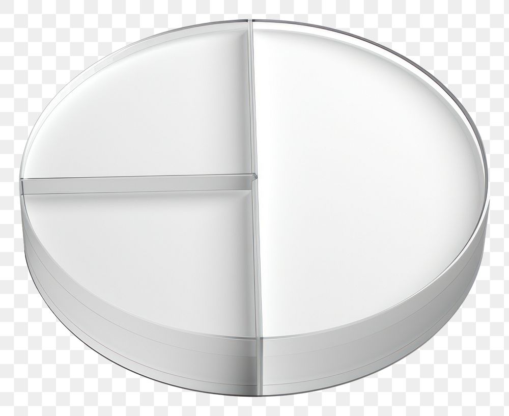 PNG Pie chart silver shape white background.