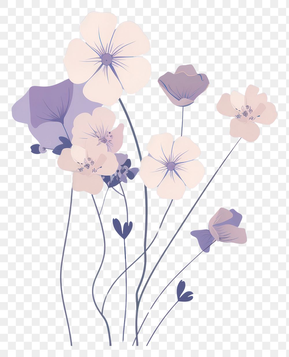 PNG Violet flower frame backgrounds pattern petal.