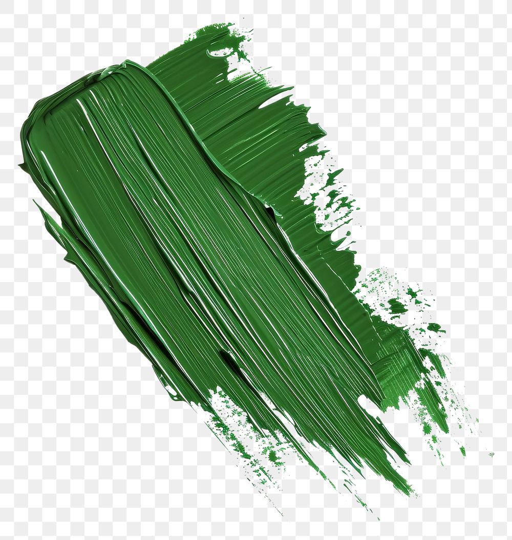 PNG Glossy green flat paint brush backgrounds white background splattered.