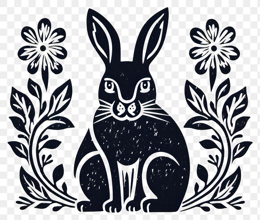 PNG Easter bunny animal mammal representation.