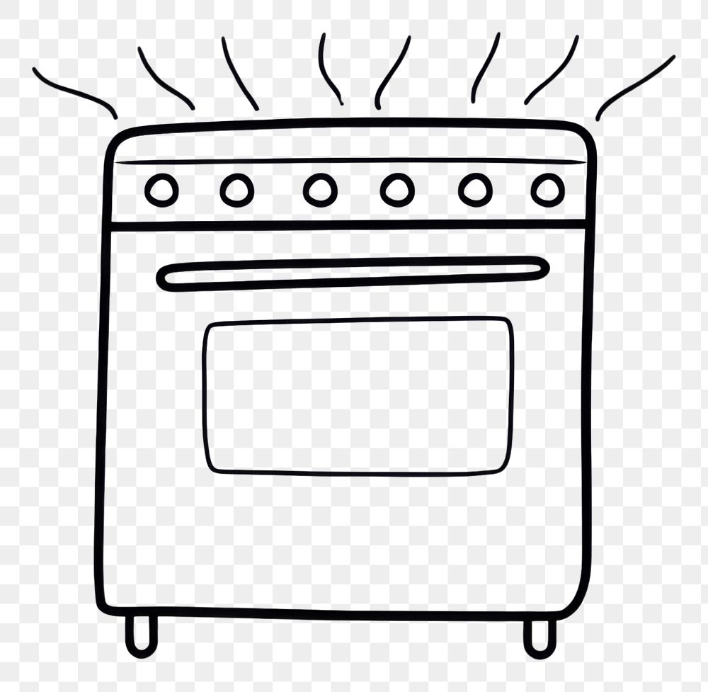 Png Electric Stove Appliance Sketch 