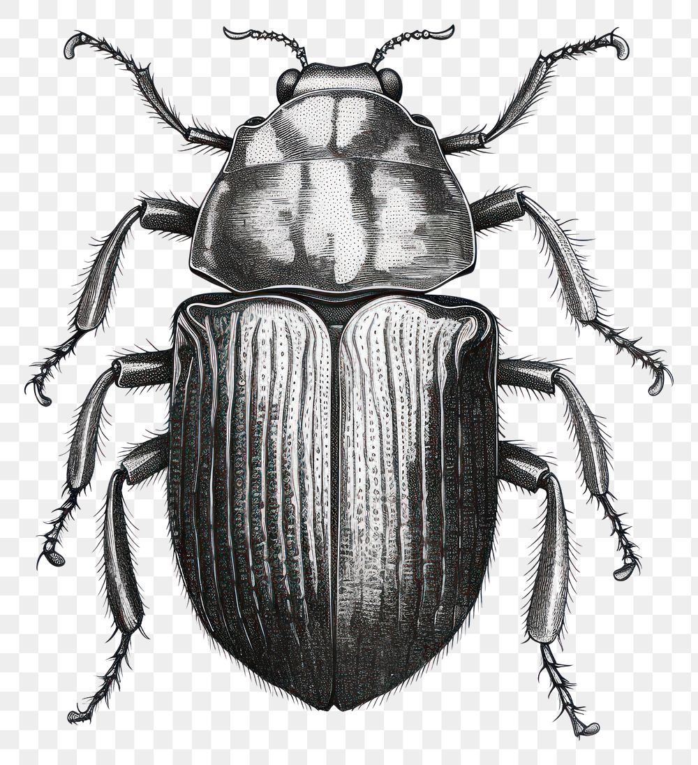 PNG Beetle drawing animal insect. AI generated Image by rawpixel.
