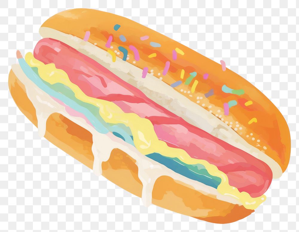 PNG  Hotdog food bratwurst freshness. AI generated Image by rawpixel.