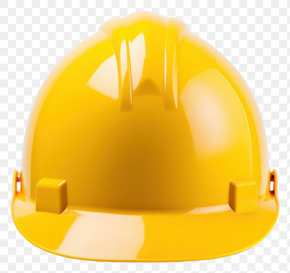 PNG Construction hard hat hardhat helmet yellow