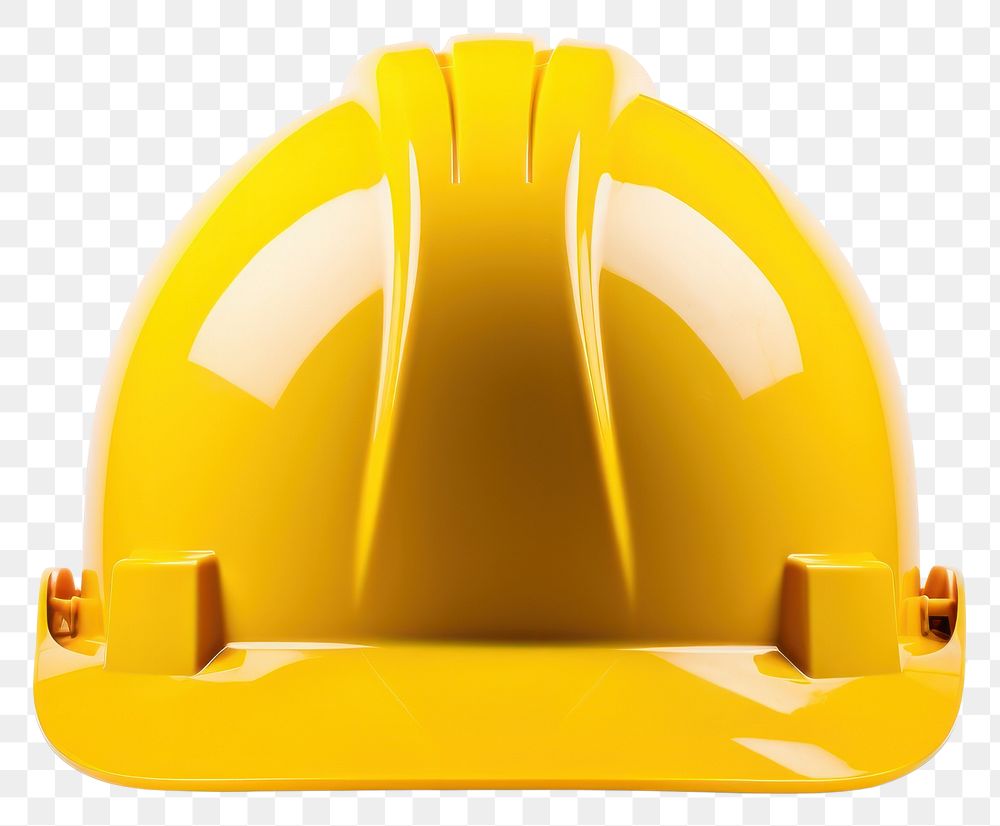 PNG Construction hard hat hardhat helmet yellow.