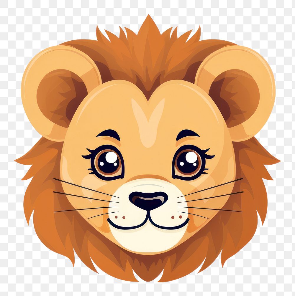 PNG  Baby lion animal cartoon mammal. AI generated Image by rawpixel.