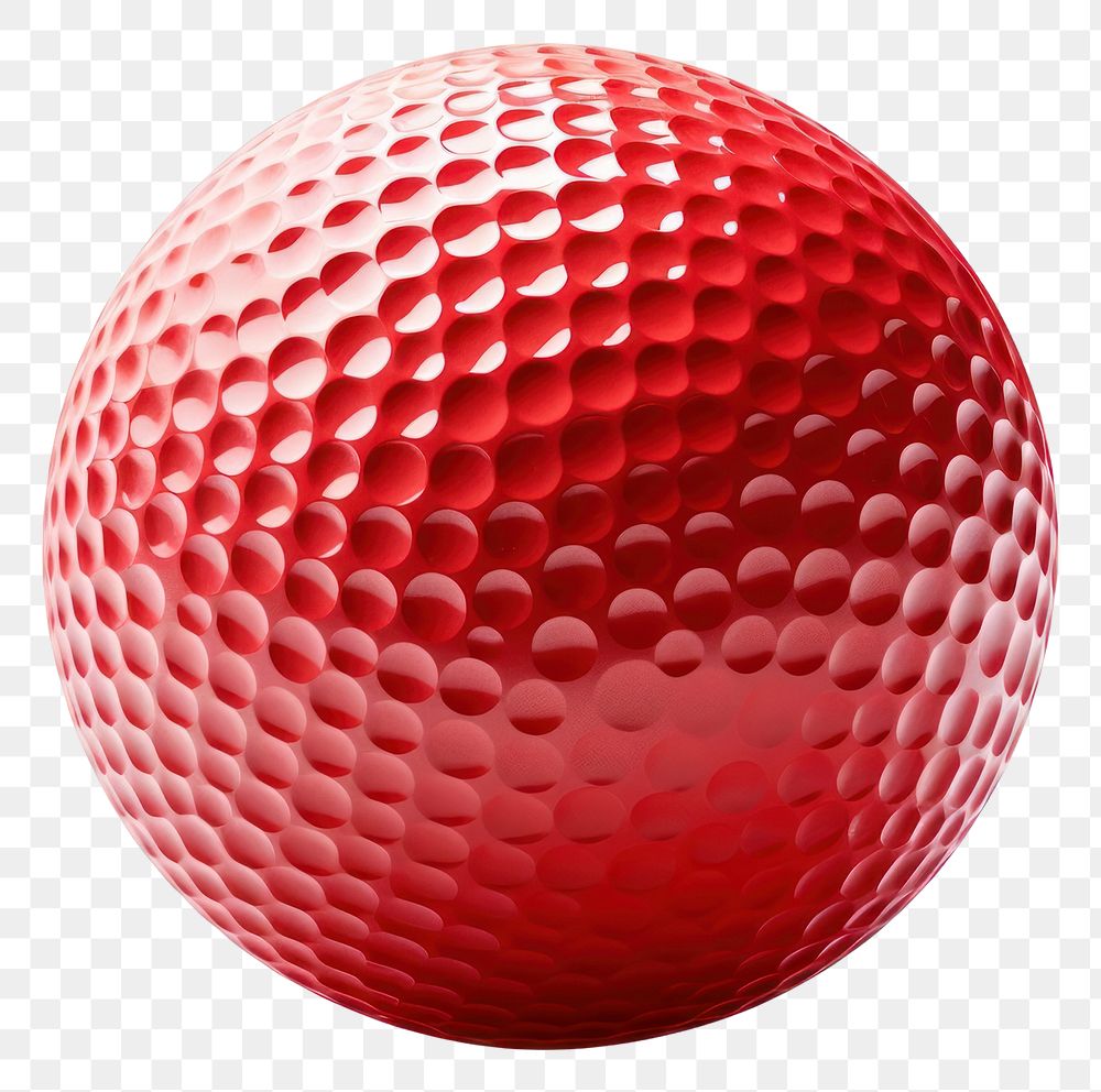 PNG Golf ball sphere sports red.
