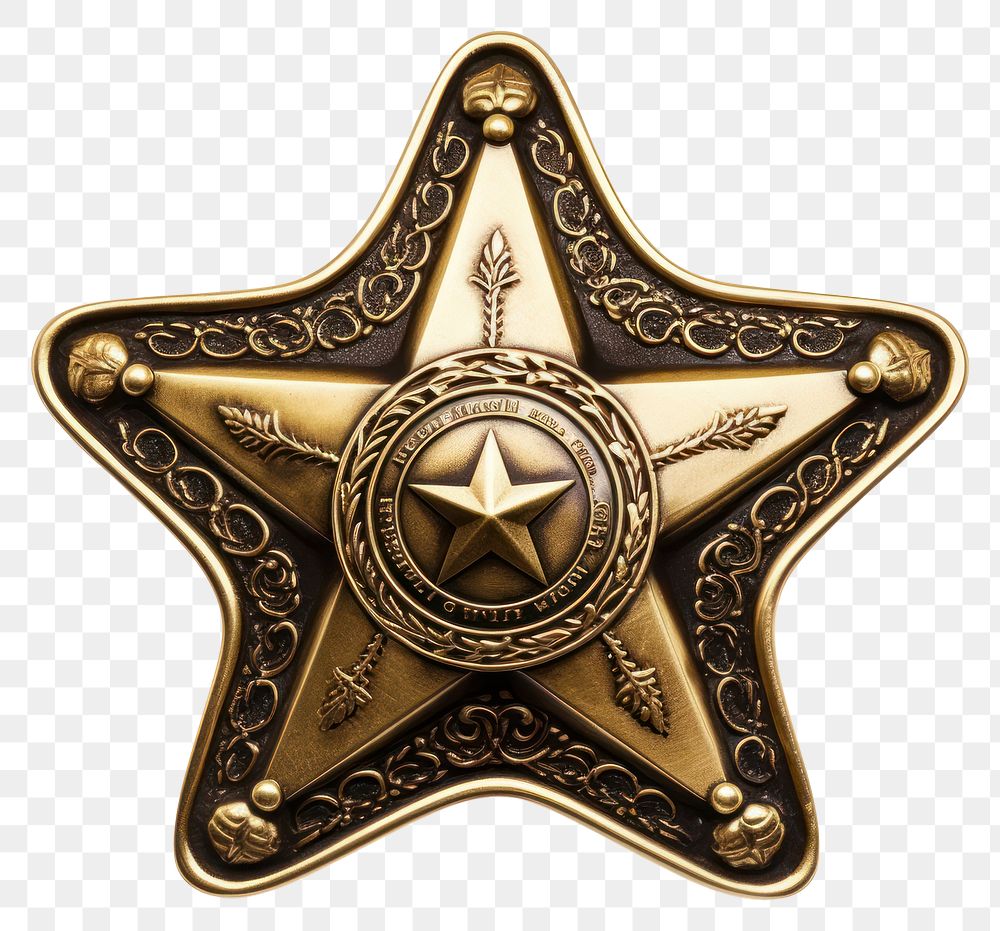 PNG Sheriff star badge symbol white background accessories