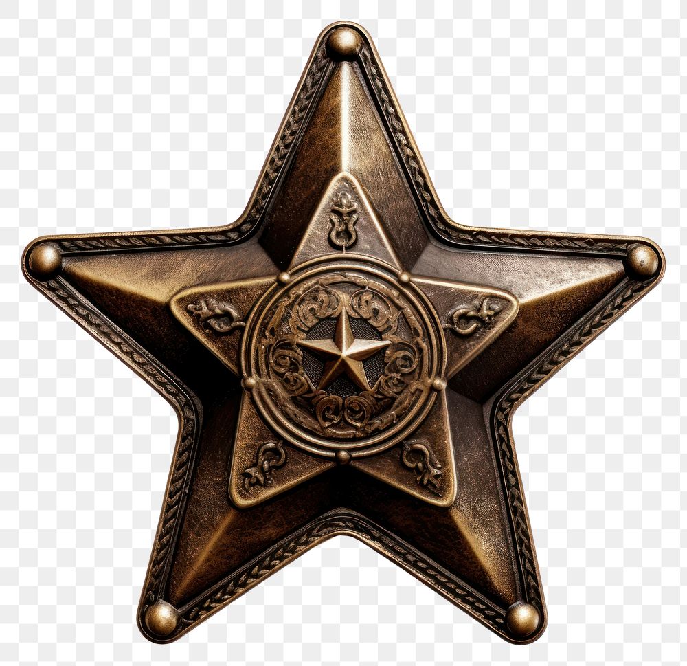 PNG Sheriff star badge white background accessories echinoderm.