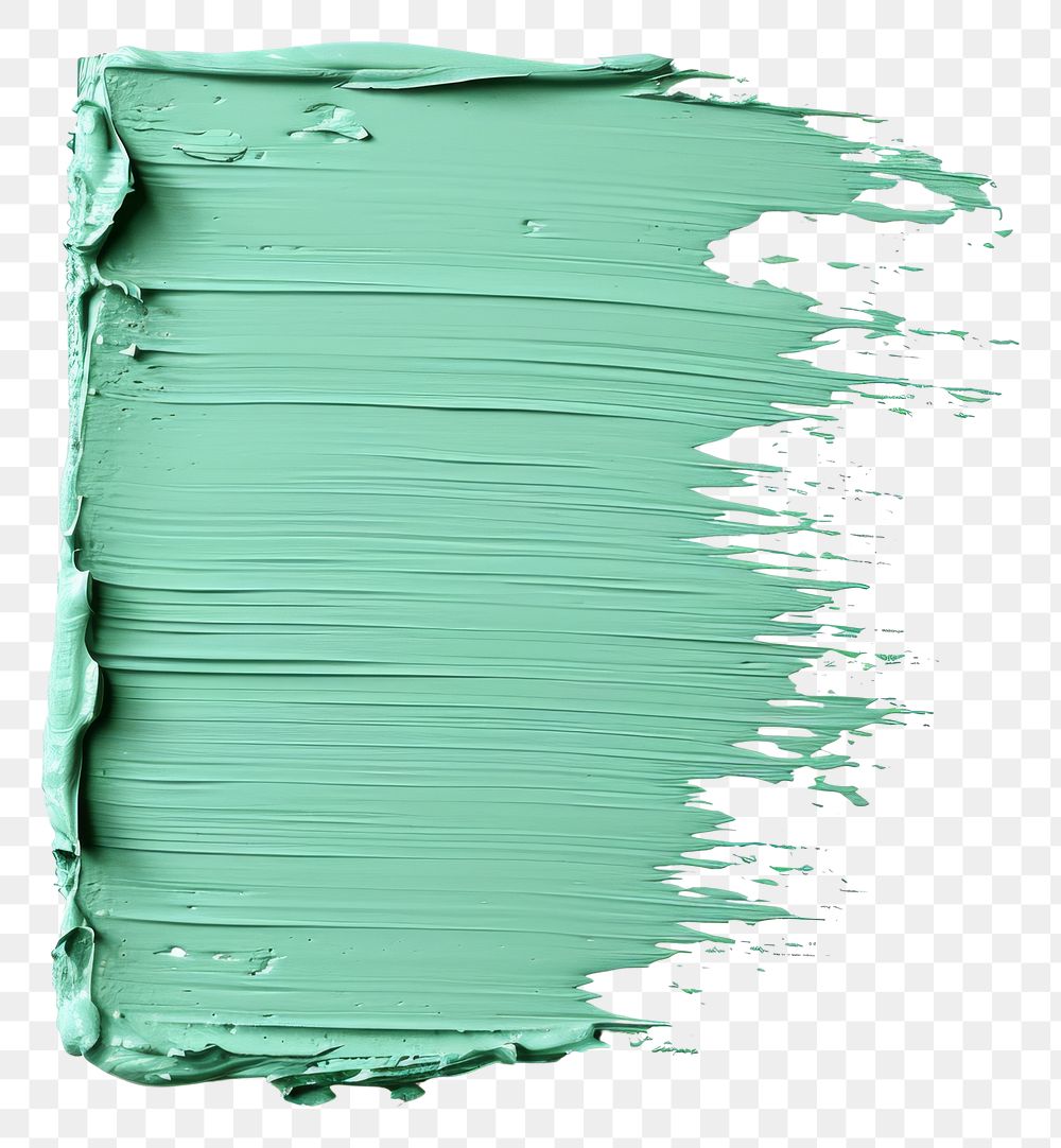 PNG Mint green flat paint brush backgrounds white background splattered.