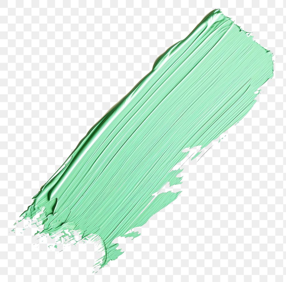 PNG Mint green flat paint brush backgrounds paper white background.
