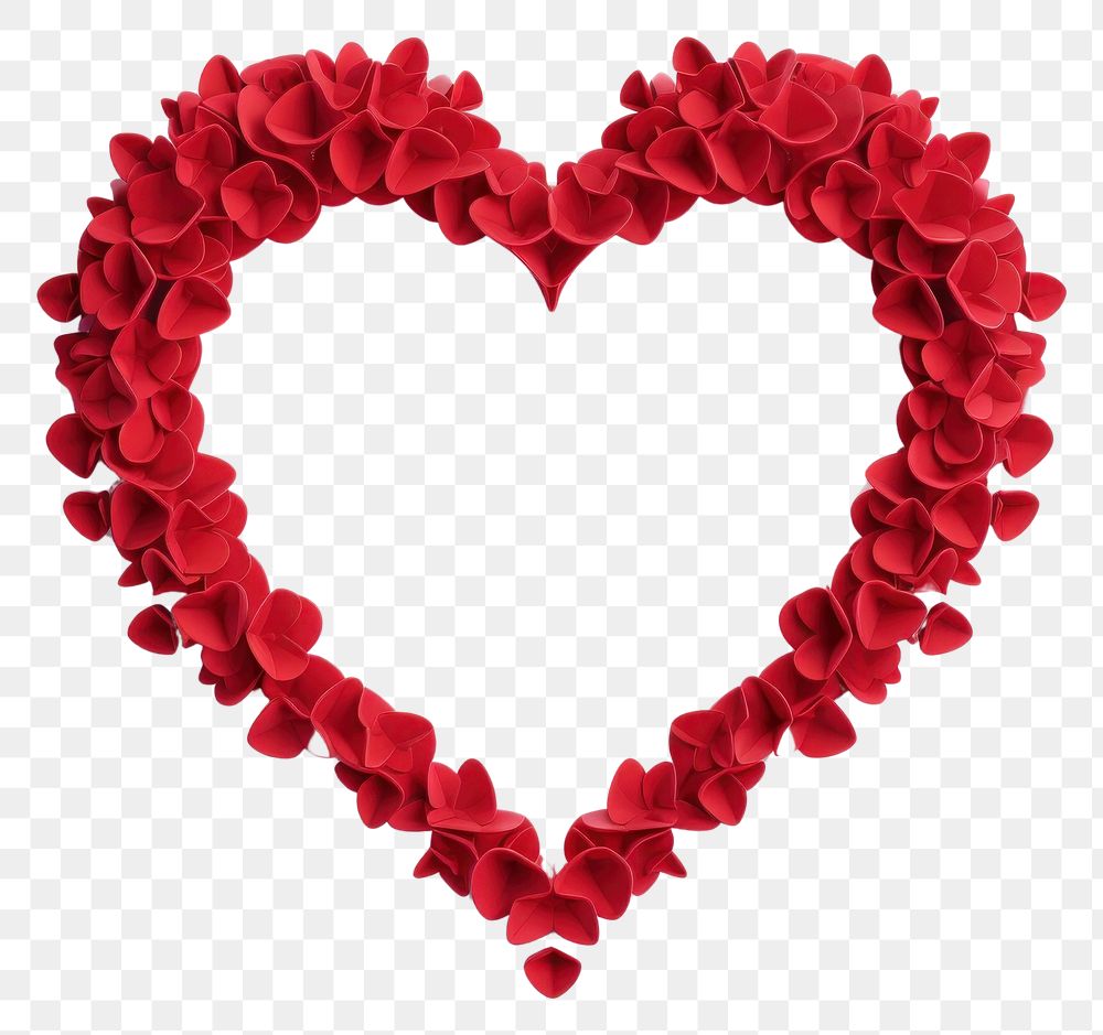 PNG red rose heart shape love