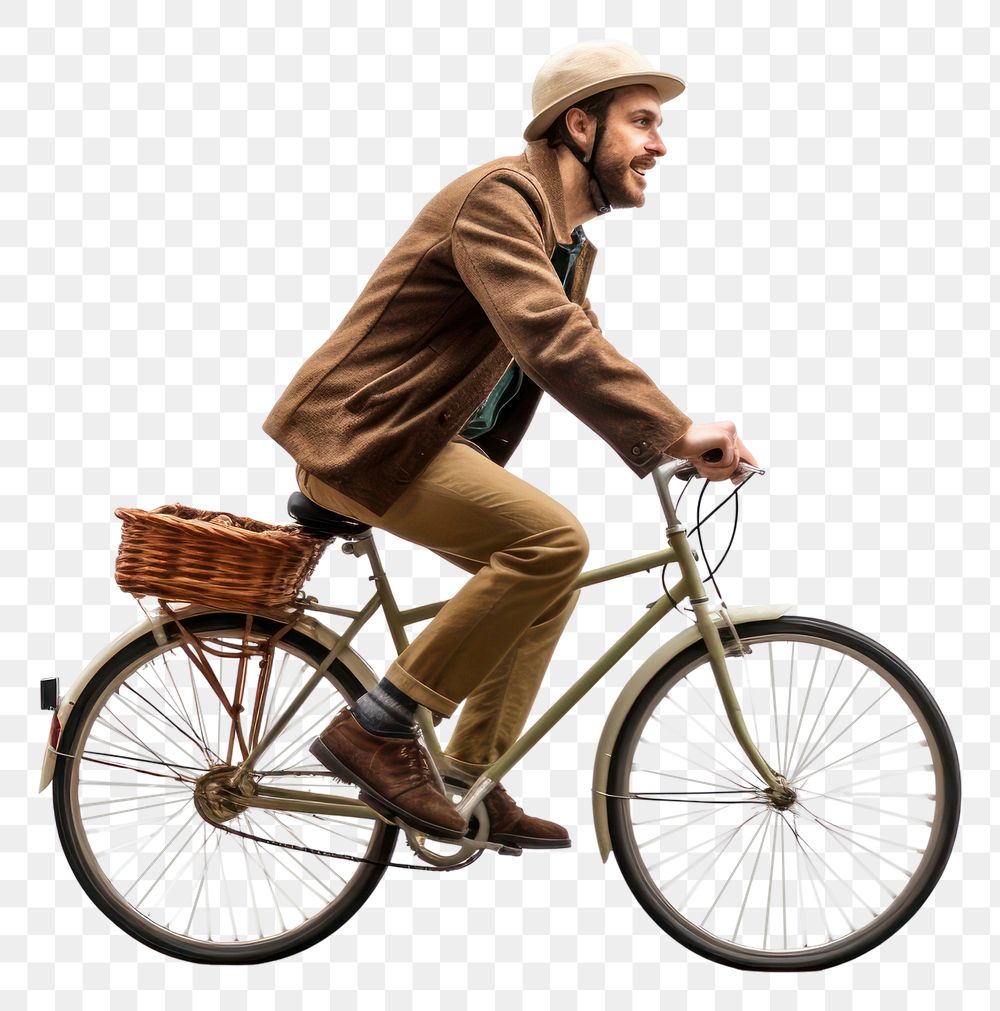 PNG Man biking bicycle vehicle cycling