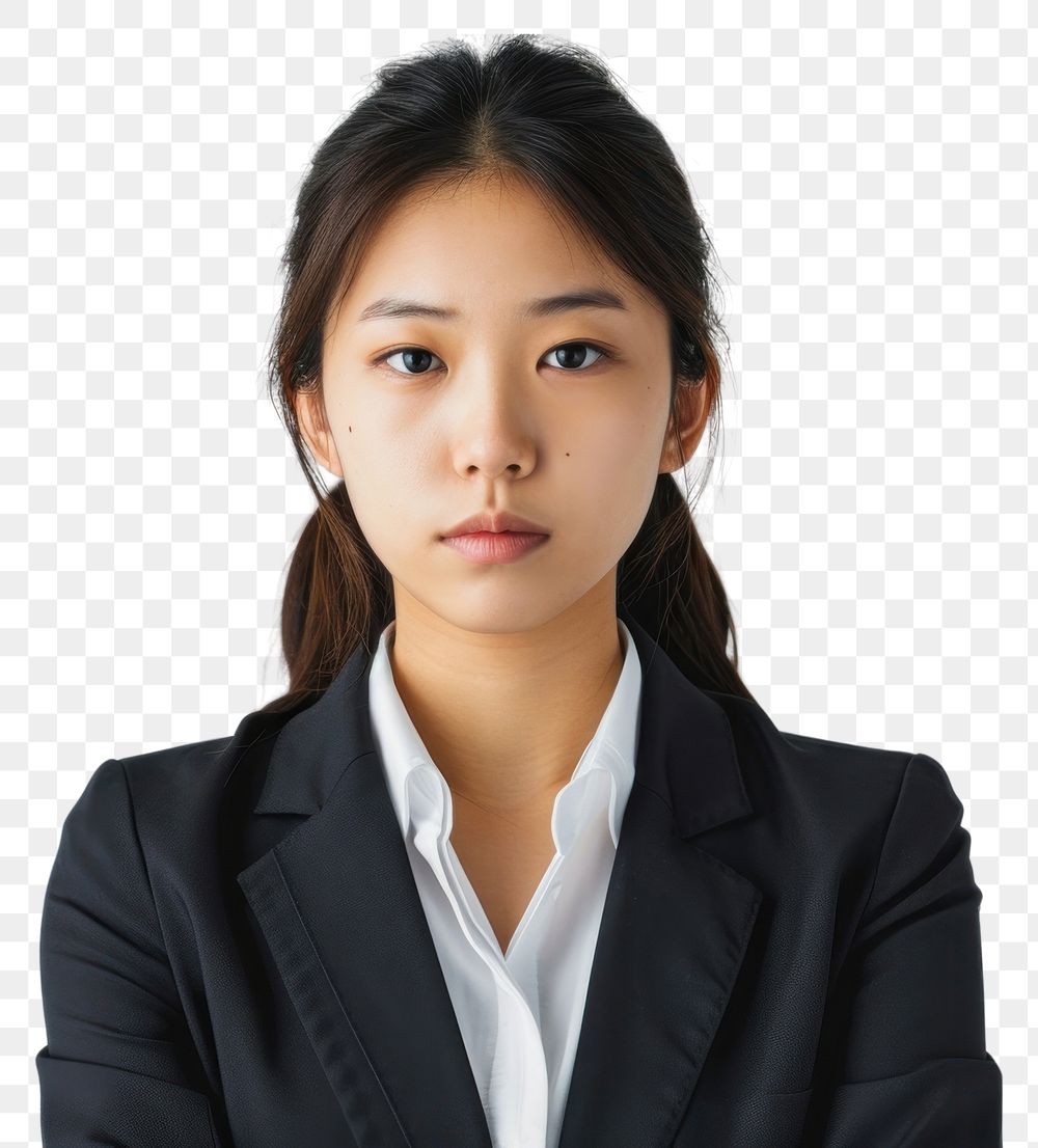 PNG Asian woman in business suits portrait adult photo.