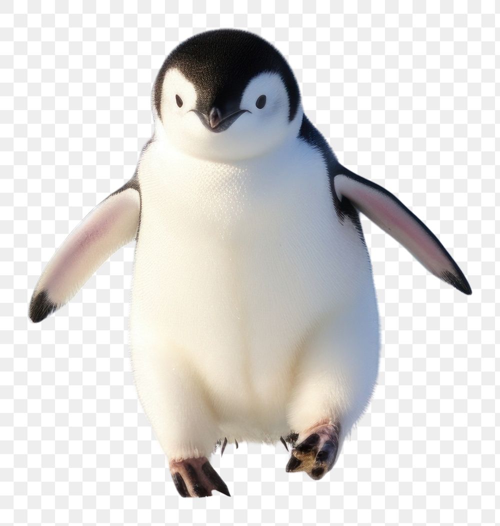 PNG Penguin is jumping animal bird wildlife. AI generated Image by rawpixel.