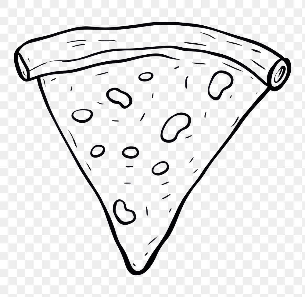 PNG Pizza sketch drawing food.