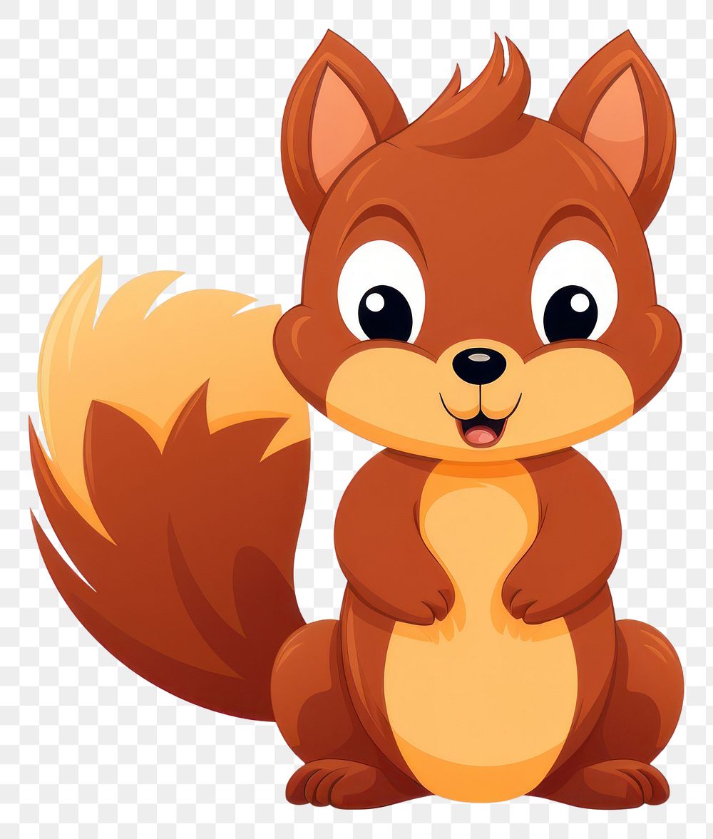 PNG  Squirre icon shape animal squirrel cartoon. AI generated Image by rawpixel.