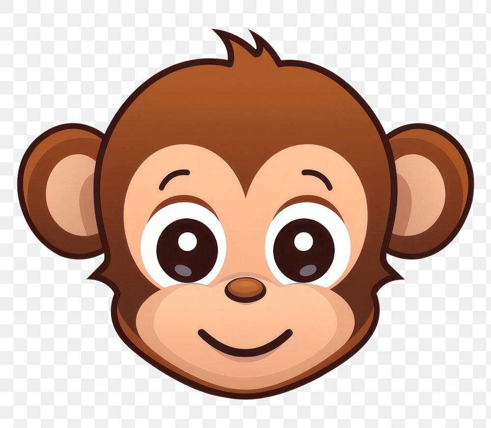 PNG  Baby monkey animal cartoon mammal. AI generated Image by rawpixel.