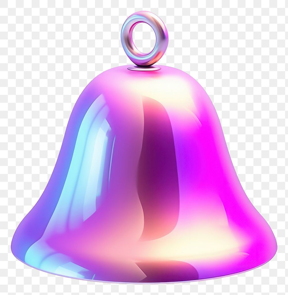 PNG Cute bell white background technology lighting.