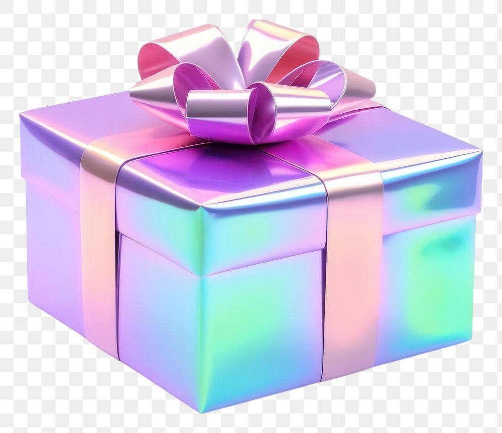 PNG Cute gift box white background celebration anniversary.