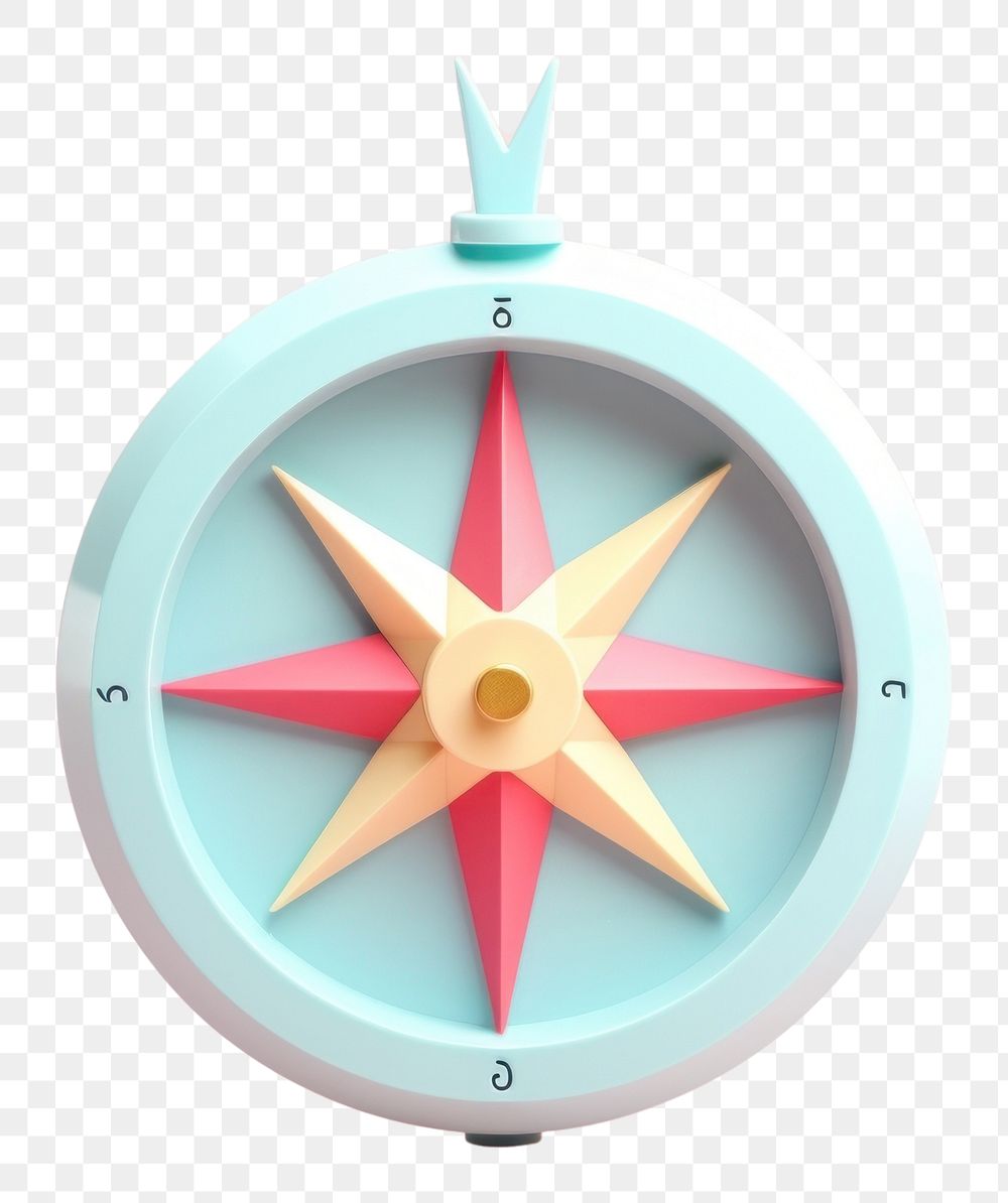 PNG Compass skating circle locket.