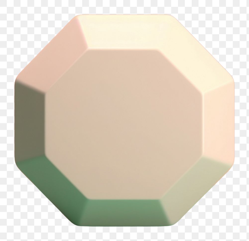 PNG Octagon art simplicity gemstone.