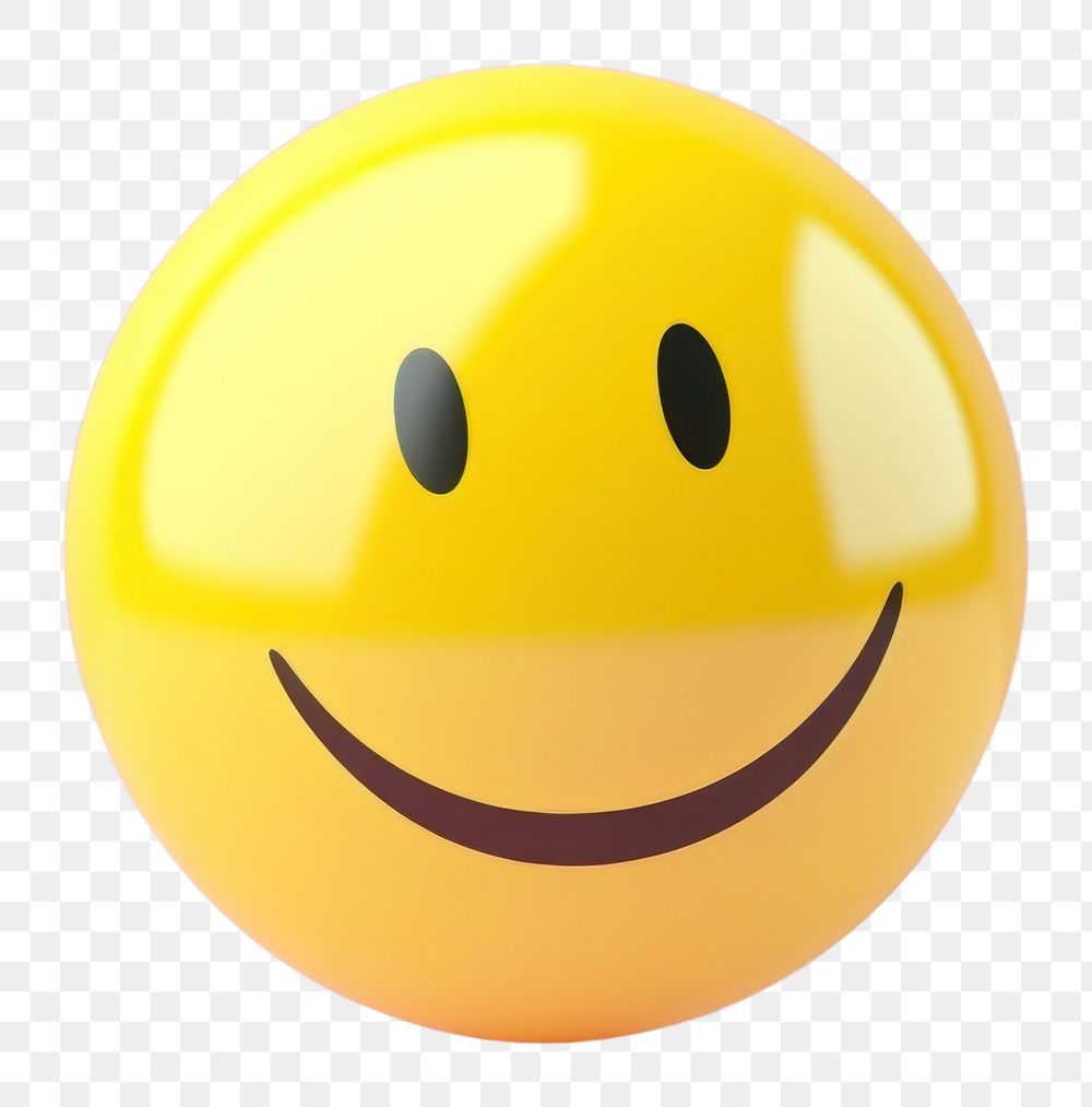 PNG Smile emoji ball anthropomorphic representation