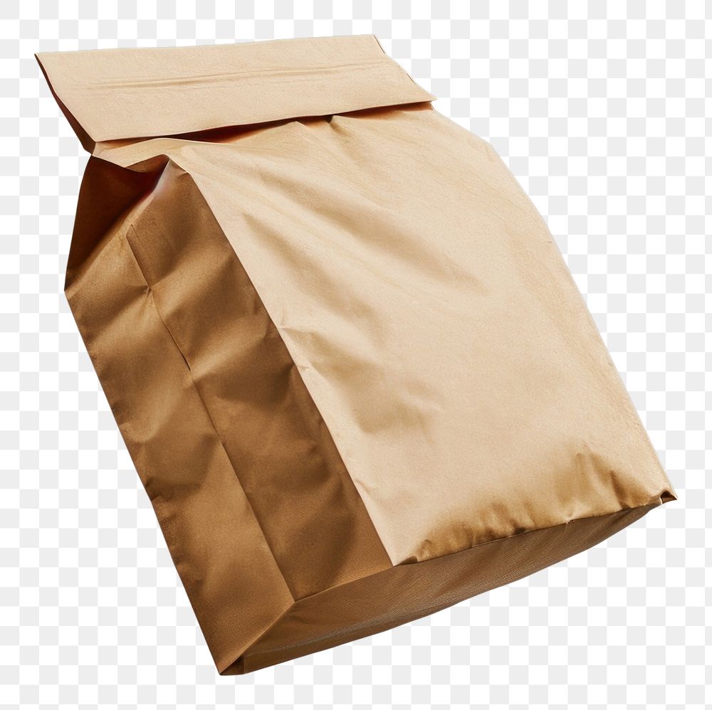 PNG Blank kraft paper bakery bag mockup cardboard envelope origami.