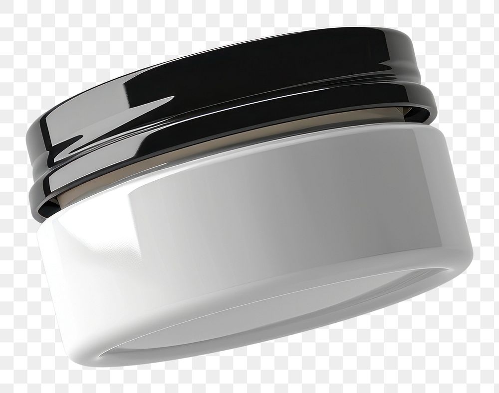 PNG Blank glossy shoe polish cream jar mockup lighting platinum wealth.