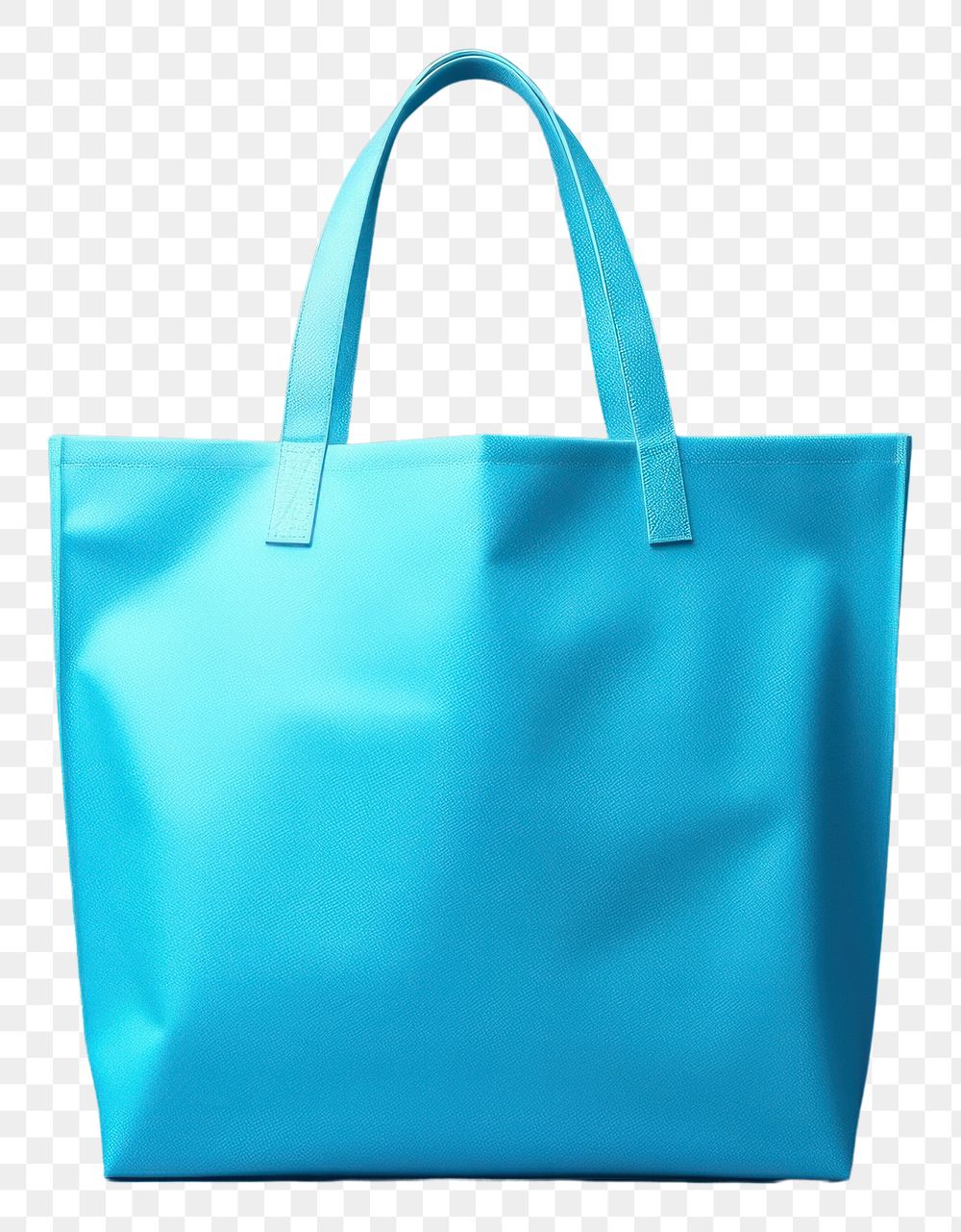 PNG Tote bag mockup handbag accessories turquoise.