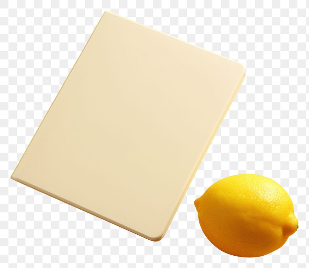 PNG Tablet case mockup fruit lemon food.