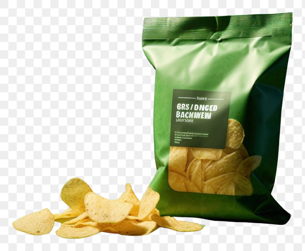 PNG Food packaging mockup snack green freshness.