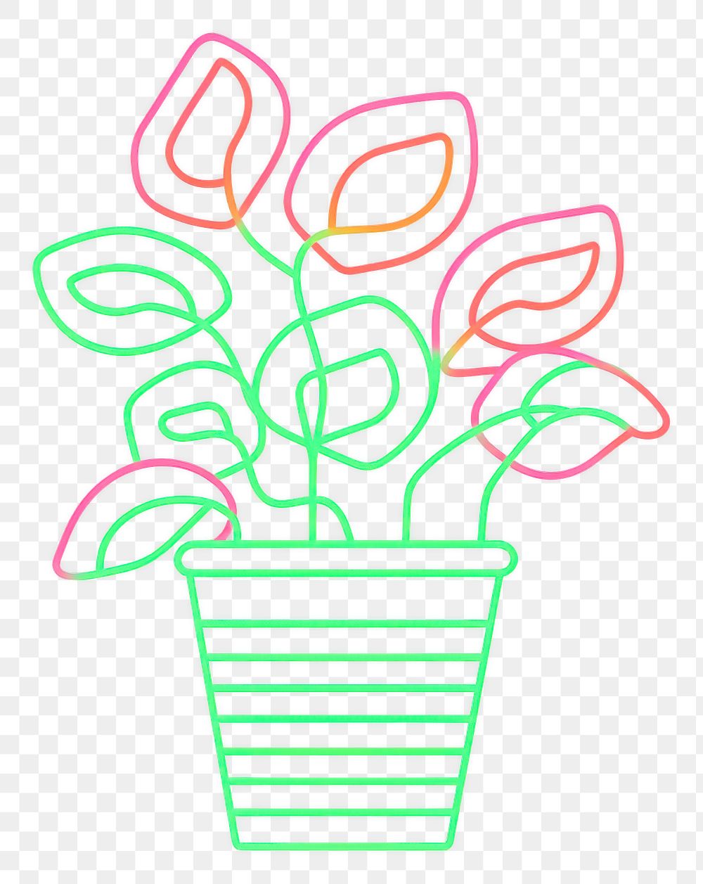 PNG Creativity floristry flowerpot cartoon.