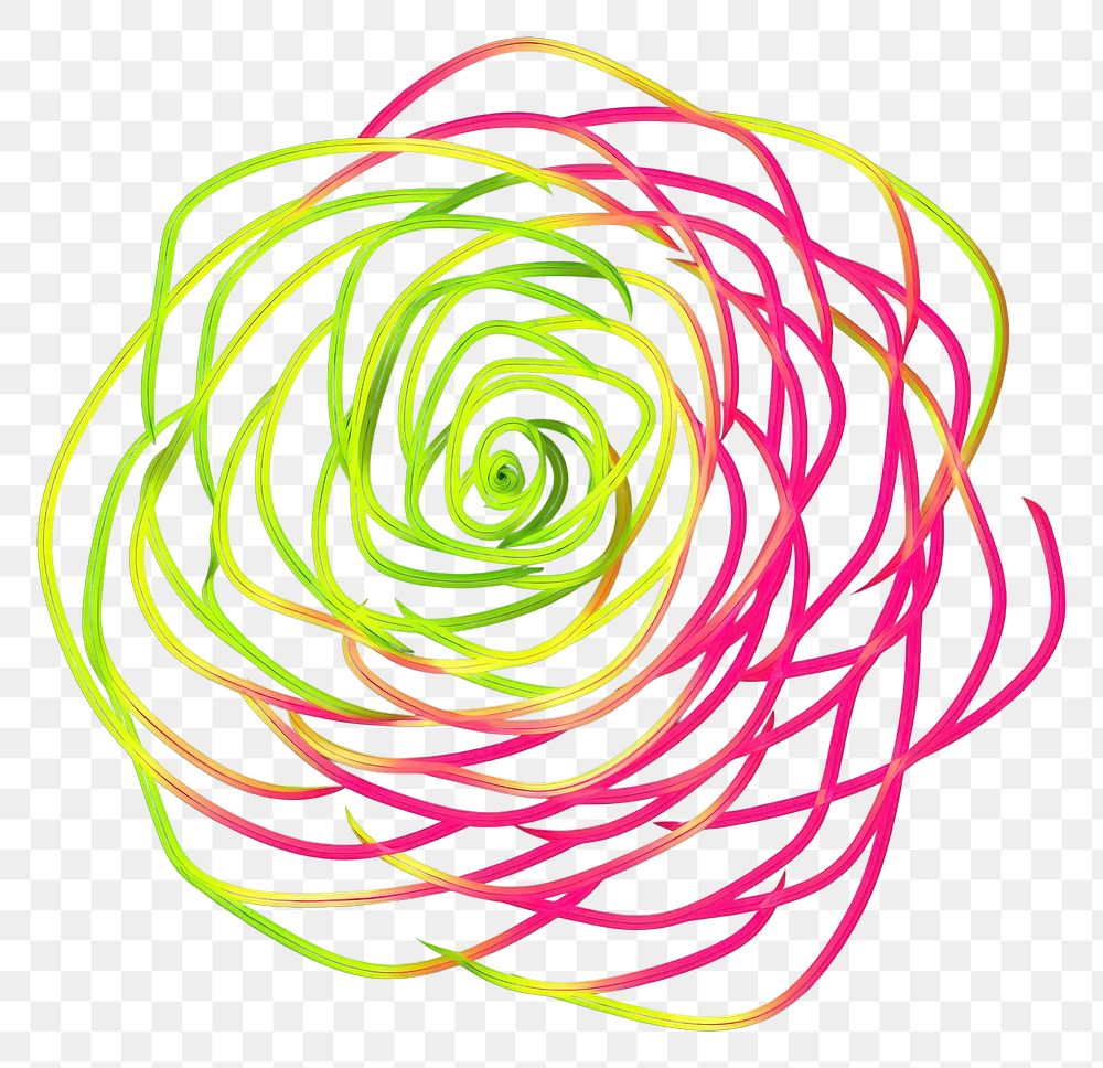 PNG Spiral abstract line rose.